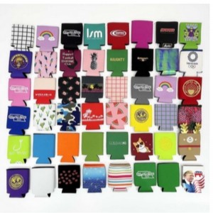 リサイクルネオプレン利用可能な330mlプロモーション折りたたみ可能なネオプレンビール缶スリーブカスタム印刷デザイン